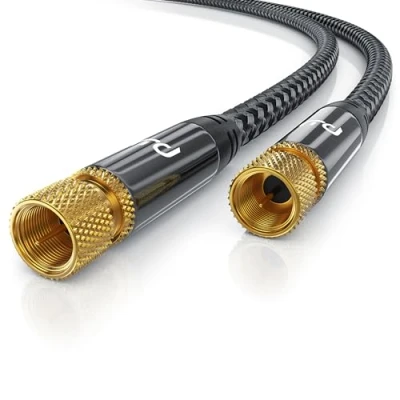 Afbeelding van CSL 3m HDTV satellietkabel met Braiding 135Db 75 Ohm F stekker naar SAT kabel coaxkabel antennekabel DVB T2 radio FM DAB