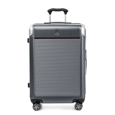 Afbeelding van Travelpro Platinum Elite harde koffer met draaibare wielen, TSA slot, schaal, polycarbonaat koffer, Vintage grijs, Checked Medium 25 Inch, Hardside Expandable Spinner Wheel