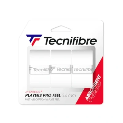 Afbeelding van Tecnifibre Pro Feel overgrips 3 stuks wit 0.6 mm