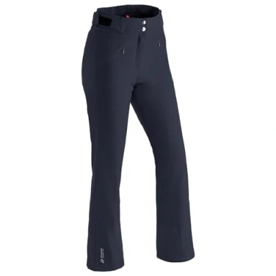 Afbeelding van Maier Sports Allissia Slim, nauwsluitende dames skibroek, waterdichte sneeuwbroek, stretchmateriaal en verstelbare tailleband, PFC vrij, mTHERM wattering mTEX weerbescherming, blauw, maat 46