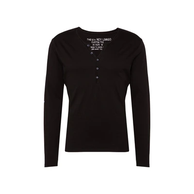 Afbeelding van Key Largo Ginger Longsleeve, Heren, Maat: Small, Black