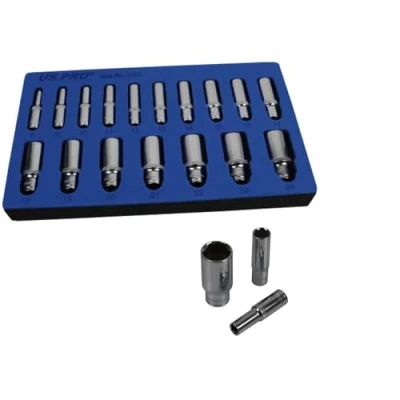 Afbeelding van US PRO 17pc 3/8 Dr Metrisch Diepe Socket Set 6 Punt 8 24mm 3258