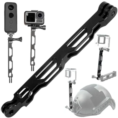Afbeelding van Aluminium Extension Arm, Mount Arm Beugel Extension, Verlengde Staaf, Helm voor GoPro Hero 8/7/6/5/4/3 en Action Camera