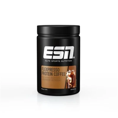 Afbeelding van ESN Flexpresso Proteïne Poeder, Decaf Coffee, 908 g, 30 Porties Wei Eiwitpoeder met Echte Koffie, Gemaakt in Duitsland, Laboratorium Getest