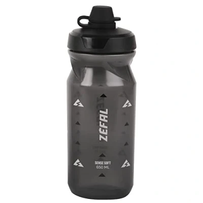 Afbeelding van ZEFAL Sense Soft 65 No Mud waterfles, gerookt zwart, 650ml