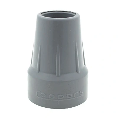 Afbeelding van Pack van 2 Echte Coopers 22mm 7/8&quot; Type Z Rubber Ferrules End Caps Stoppers Tips voor krukken etc
