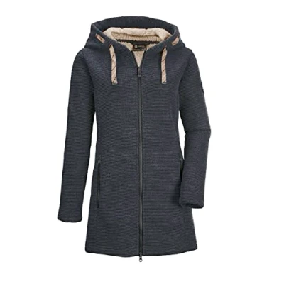 Afbeelding van G.I.G.A. DX Dames Gw 54 Wmn Kntflc Prk Casual gebreide fleece parka/fleecejack met capuchon
