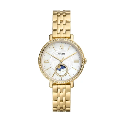 Afbeelding van Fossil ES5167 Horloge Jacqueline Maanstand staal goudkleurig 36 mm