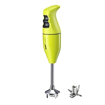 Afbeelding van bamix Staafmixer set EO140 CLASSIC incl. multifunctioneel mes van roestvrij staal, 140 Watt, 2 standen, Made in Switzerland, Lime/zwart