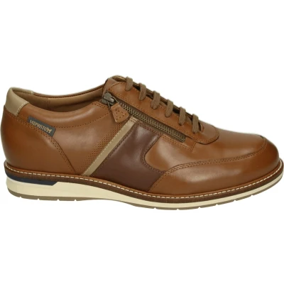 Afbeelding van Mephisto FABIAN RANDY Heren sneakersHeren veterschoenVrije tijdsschoenen Kleur: Cognac Maat: 39