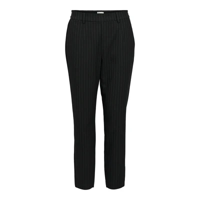Afbeelding van Object Broek Objlisa Slim Pant Aop Noos 23036808 Black/grey Dames Maat W34