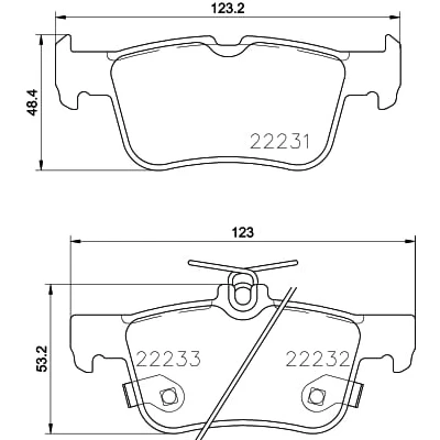 Afbeelding van Remblokkenset, schijfrem HELLA PAGID 8DB 355 023 301