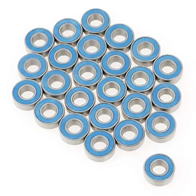 Afbeelding van 25 stks / set cuscinetti a sfera MR115 2RS blauw metalen rubber afgedichte kogellagers 5 * 11 4 mm