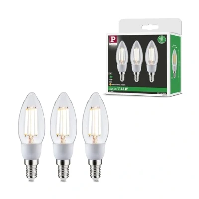 Afbeelding van Paulmann 29133 Eco Line filament 230 V LED kaars E14 3x525 lm 3x2,5 W 3000 K helder verlichtingsmiddel