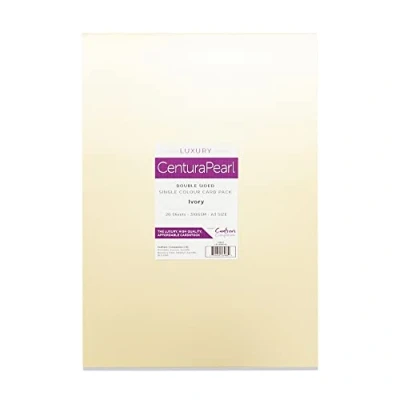 Afbeelding van Crafter&#039;s Companion Luxury Centura Pearl Card Pack Ivory A3