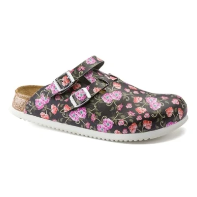 Afbeelding van Birkenstock, Vrouwen, Pantoffels, Kay SL Birko Flor smal, Zwart, (38)