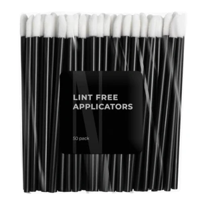 Afbeelding van Nanolash 50 stuks velours applicators voor wimpers en wenkbrauwen wegwerp wimperapplicators, pluisvrije applicator