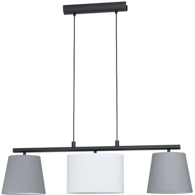Afbeelding van EGLOÂ AlmeidaÂ 1Â HanglampÂ Â E14Â 86Â cmÂ Zwart/Grijs/Wit