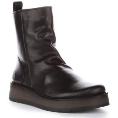 Afbeelding van FLY London Reno053fly enkellaarsjes voor dames, zwart, 36 EU