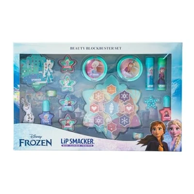 Afbeelding van Lip Smacker Frozen Blockbuster Set, All in One Make upcadeauset met Lippenbalsems, Lipgloss, Glanscrèmes &amp; Nagellakken voor Prinsessenlook van je Kinderen, Haar upaccessoires zijn Inbegrepen