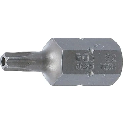 Afbeelding van BGS 4625 Bit lengte 30 mm 10 (3/8&quot;) buitenzeskant T profiel (voor Torx) met boring T25