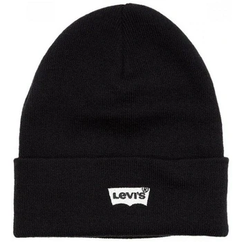 Afbeelding van Levi&#039;s Batwing Embroidered Slouchy Beanie Unisex Muts, Maat: One Size, Regular black