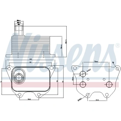 Afbeelding van Nissens Oliekoeler motorolie 90659