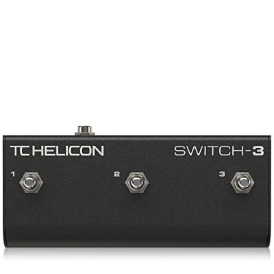 Afbeelding van TC Helicon Switch 3 Button Footswitch voor gitaren/Helicon apparatuur Opnamehardware reserveonderdelen
