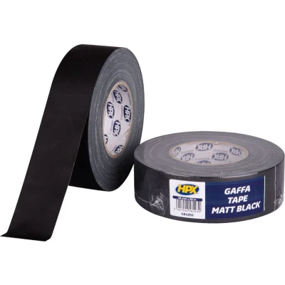 Afbeelding van HPX Gaffer tape Matzwart 48mm x50 m GB4850 18 stuks