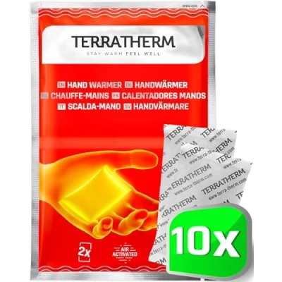 Afbeelding van Handenwarmers 10 paar, zakverwarmers gedurende 12 uur warme handen, warmtepads handen door de lucht geactiveerd, 100% natuurlijke warmte, vingerverwarmers