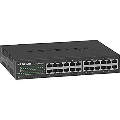 Afbeelding van NETGEAR GS324 Unmanaged Gigabit Ethernet (10/100/1000) Zwart