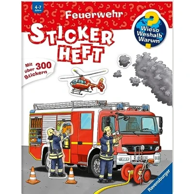 Afbeelding van Wieso? Weshalb? Warum? Stickerheft: Feuerwehr