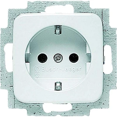 Afbeelding van Busch Jaeger Inzet geaard stopcontact Reflex SI, SI Lineair alpinewit 20 EUC 214