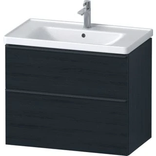 Afbeelding van Duravit D Neo meubelset m. wastafelonderbouwkast 2 laden softclose 80x20x48cm incl. wastafel zwart eiken mat