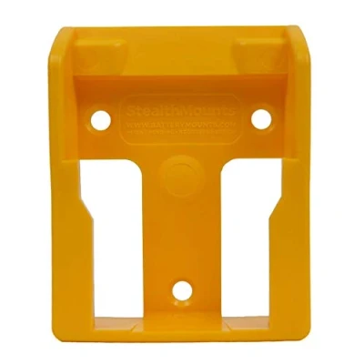 Afbeelding van StealthMounts Accuhouders voor DeWalt MAX + XR Flexvolt Draadloze batterijhouders 18v 20v 54v 60v elektrisch gereedschap 5 stuks Gele batterijorganisatoren