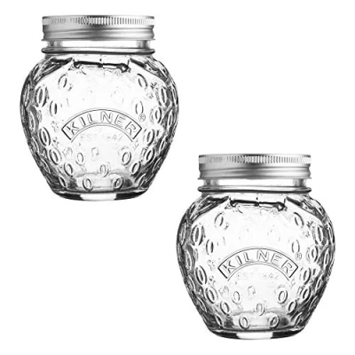 Afbeelding van Kilner glazen inmaakbokaal aardbei 400ml