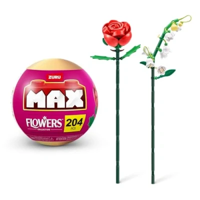 Afbeelding van MAX Premium bloemen Bouwstenen Collectie (tot 243 stuks, 2 per capsule, 10 om te verzamelen) (Lelietje van dalen en roos, 1 capsule)