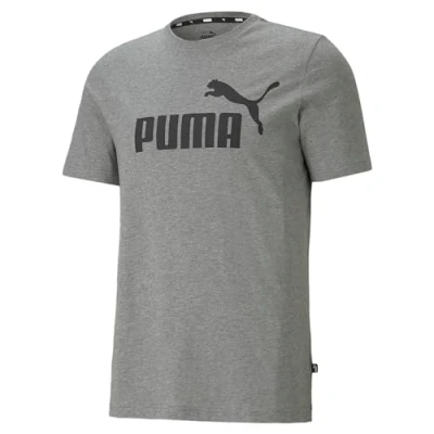 Afbeelding van Puma LOGO TEE Tshirt print, Heren, Maat: 3XL, Medium gray heather