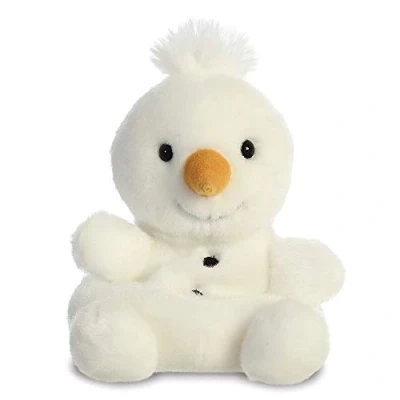 Afbeelding van Pluche dieren knuffels sneeuwpop van 13 cm Knuffeldier