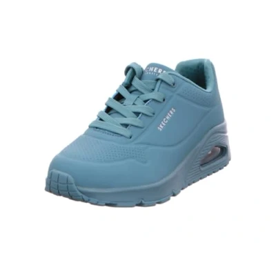 Afbeelding van Skechers Sport UNO Sneakers laag, Dames, Maat: 40, Teal durabuck Pu
