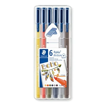Afbeelding van triplus color kleurstift Box 6 st boho colours