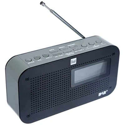 Afbeelding van Dual 74872 DAB 71 Draagbare digitale radio (FM/DAB+ tuner, zendergeheugenfunctie, lcd display, net of batterijvoeding), zwart