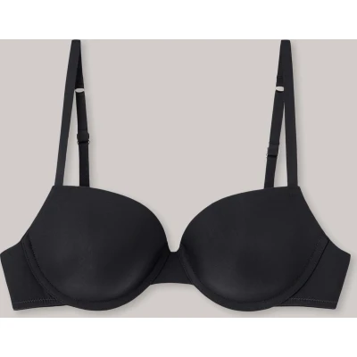 Afbeelding van Schiesser T shirt bh met beugel Pure Effect 75B Zwart