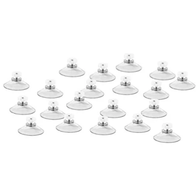 Afbeelding van MACEMARO TRADING 20 x zuignappen/zuignappen 40 mm met kartelmoer