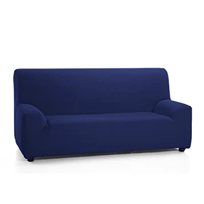 Afbeelding van Martina Home Elastische bankovertrek, Tunesië, 2 zits, marineblauw