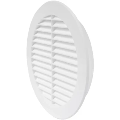 Afbeelding van Repa Market 15,5 cm witte kunststof ventilatierooster met flens Soffit Air Louvre Grille Cover beschermend scherm Mesh HVAC ventilatie