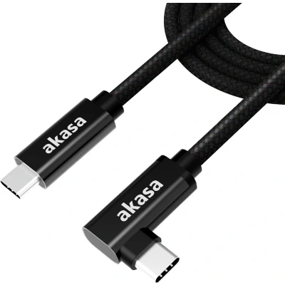 Afbeelding van Akasa Right Angle USB 3.2 Gen2x2 Type C to Cable, 100W, 20G, 4K@60Hz