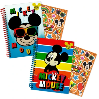 Afbeelding van Mickey Notitieboek met stickers A5 5949043766670