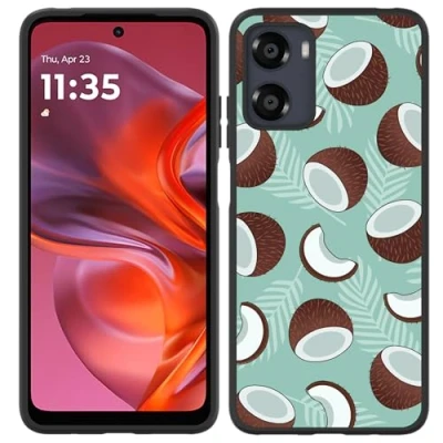 Afbeelding van Cazy Hoesje geschikt voor Motorola Moto E15 Siliconen Zwart Kokosnoten