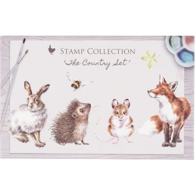 Afbeelding van Stempelset The Country Set Wrendale Designs